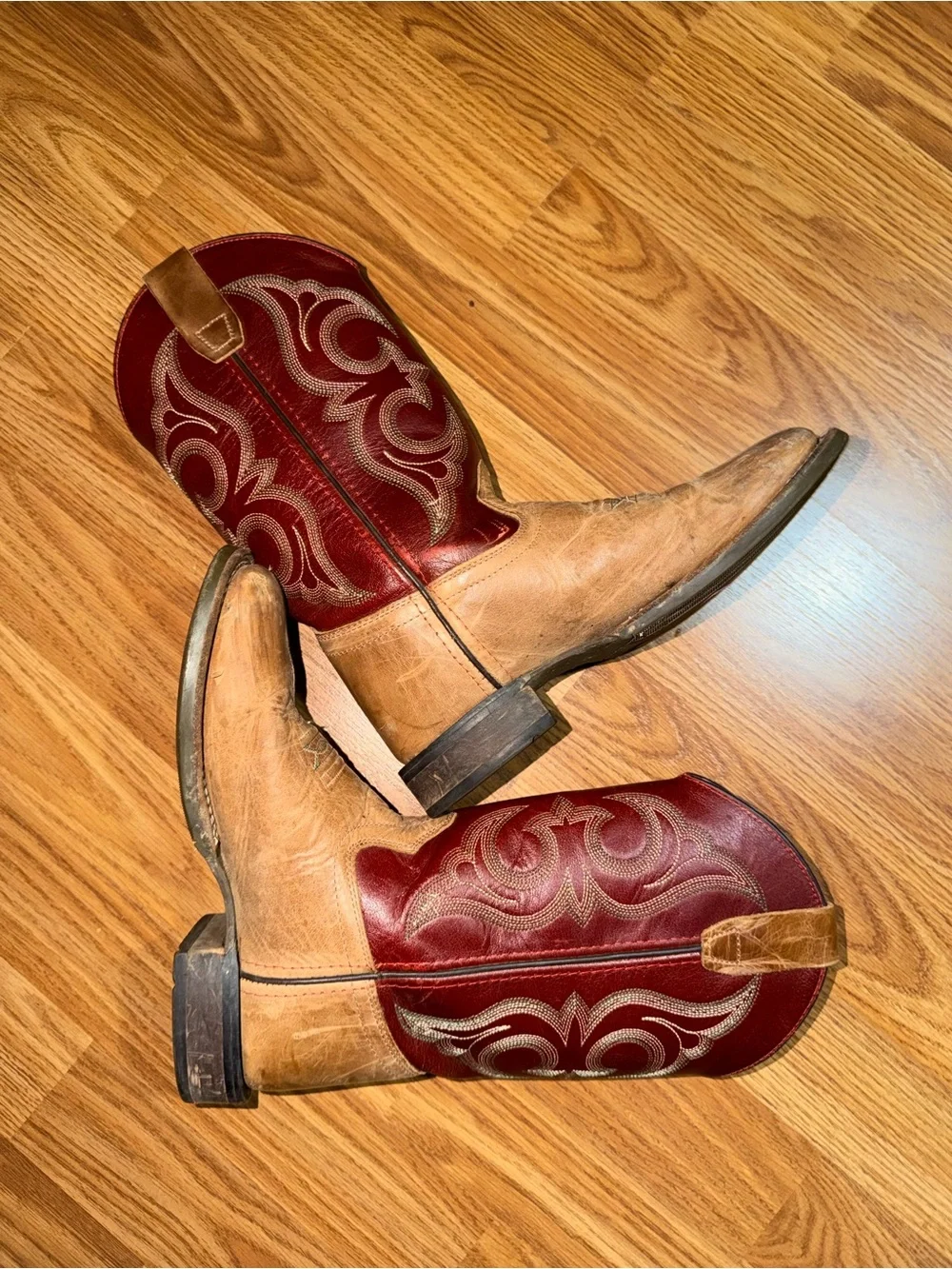 Cody James Leather Cowboy Boots Size 4 Big Kids